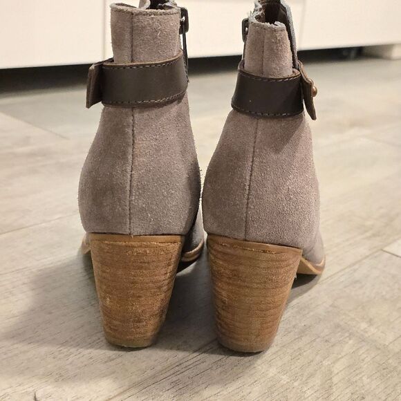 Sam Edelman Marielle Ankle Boots In grey suede 6.5 - Picture 4 of 8